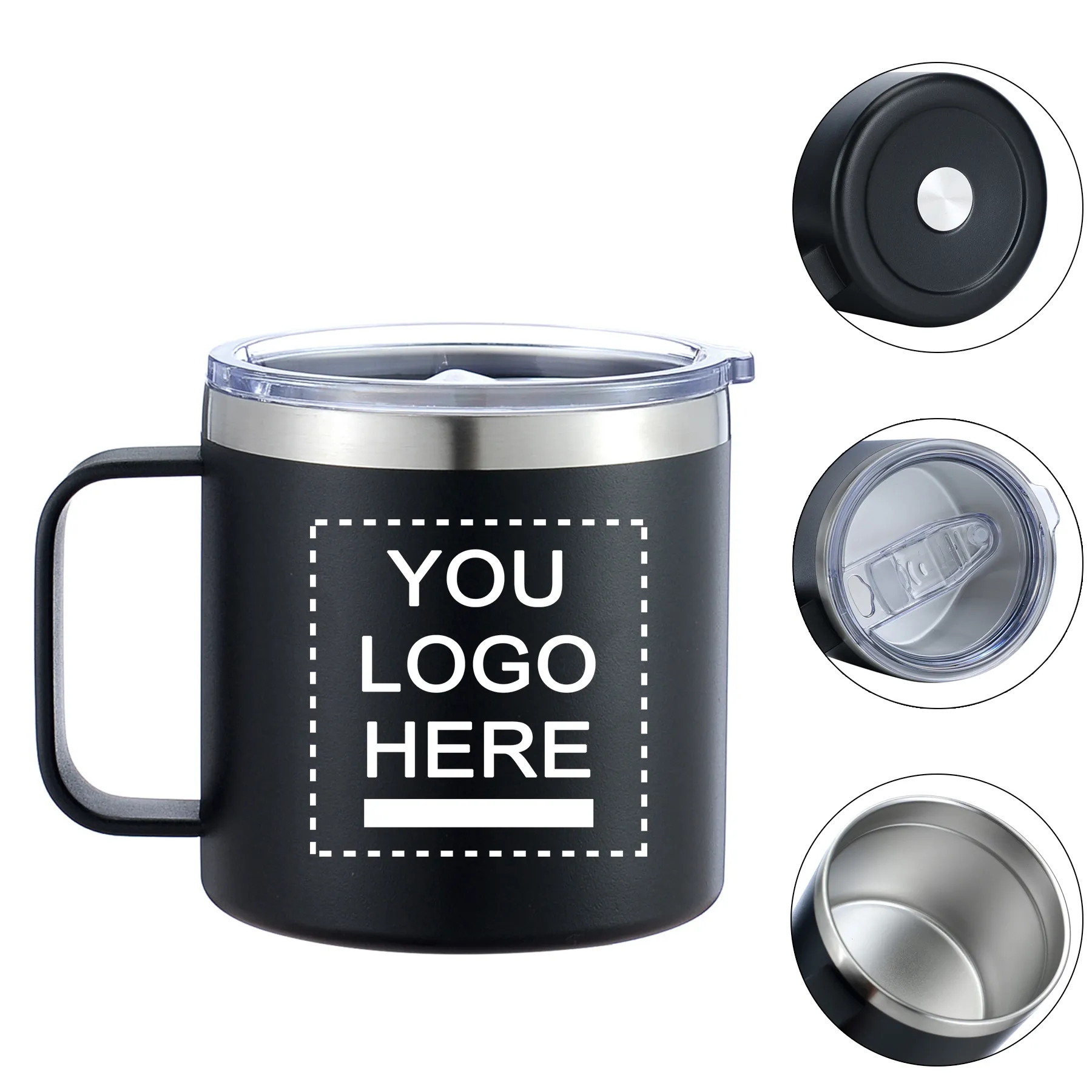 14oz Tumbler Mugs with Handle 7
