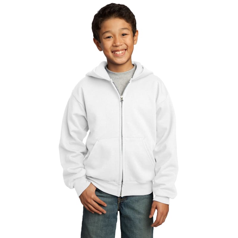 Port & Company - Youth Core Fleece Full-Zip Hooded Sweatshirt. 51