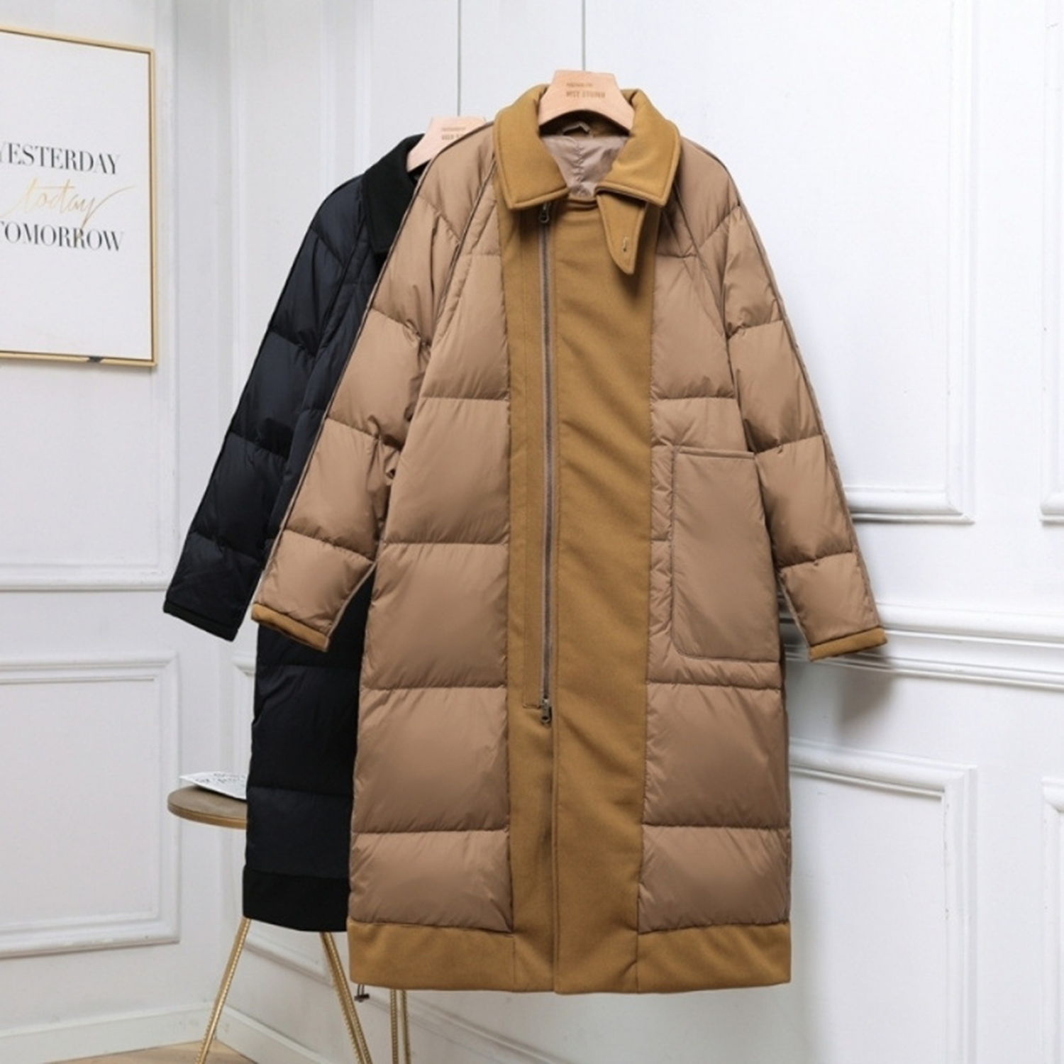 Women's Thickened Down Jacket Long Winter Coat 5