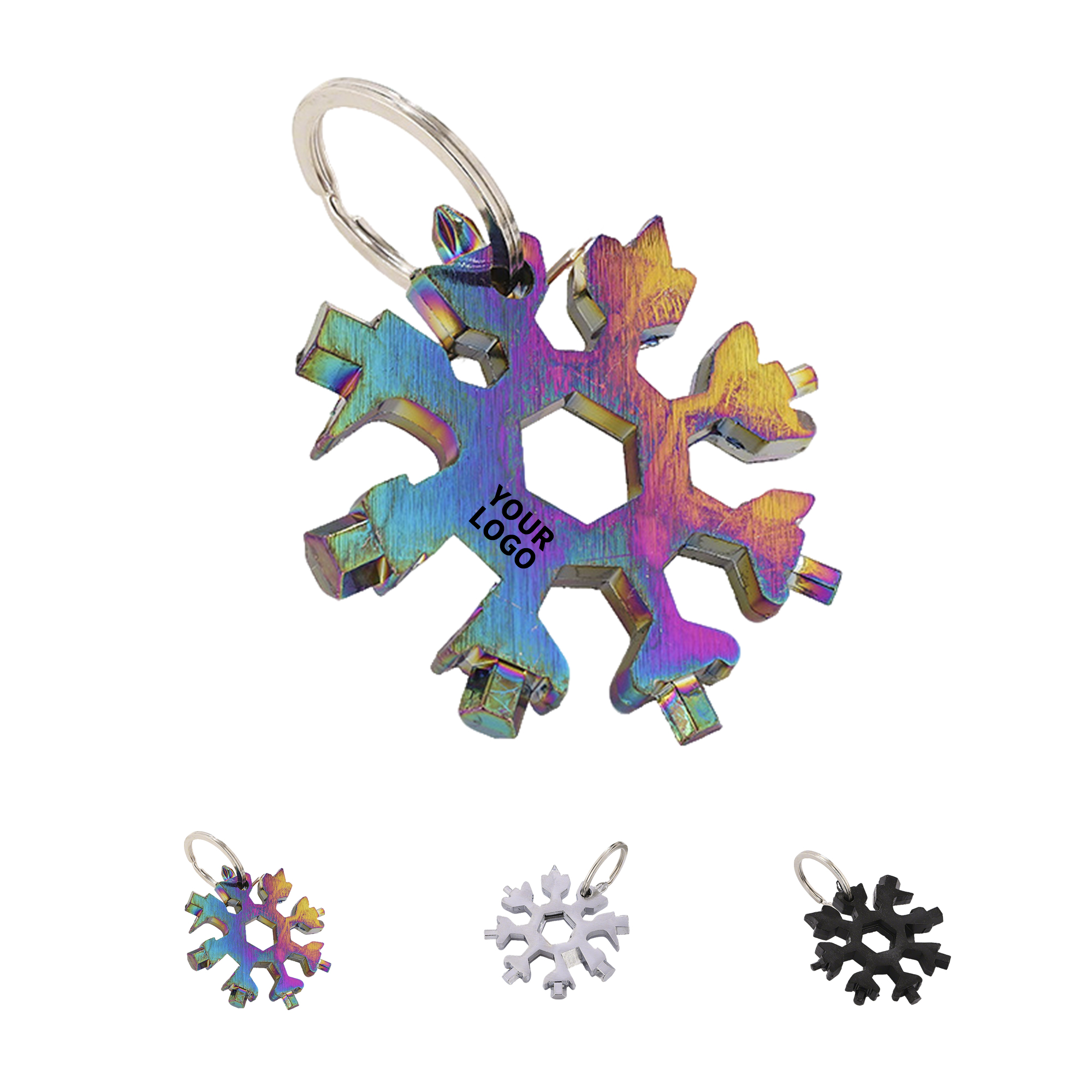 Zinc Alloy Snowflake Multi Tool 2.6" Length x 2.6" Width x 0.3" Height 1