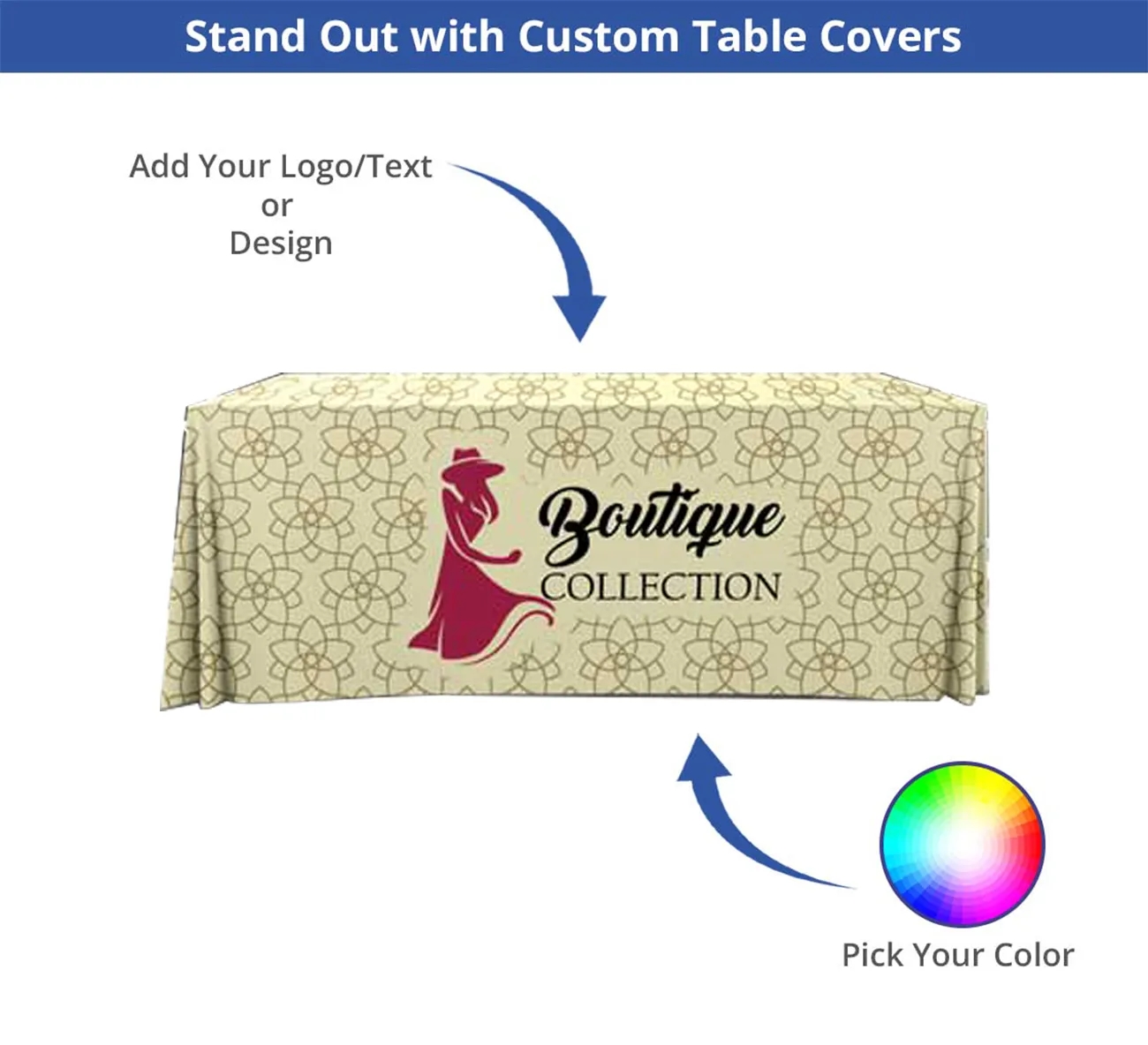 Pleated Table Cover (6' x 2.5') 1