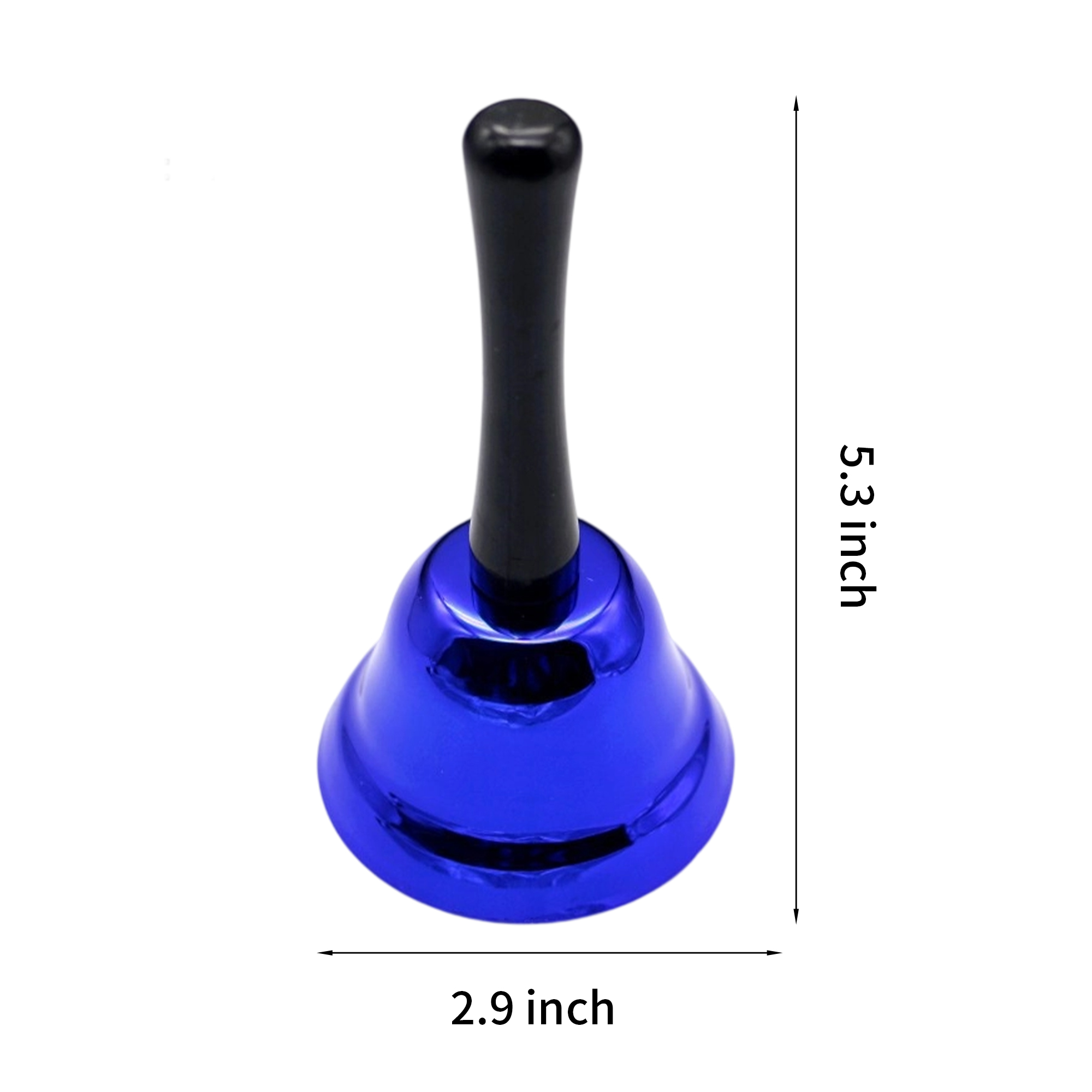 Metal Handheld Jingle Bell Clear Sound Service Call Bell 9