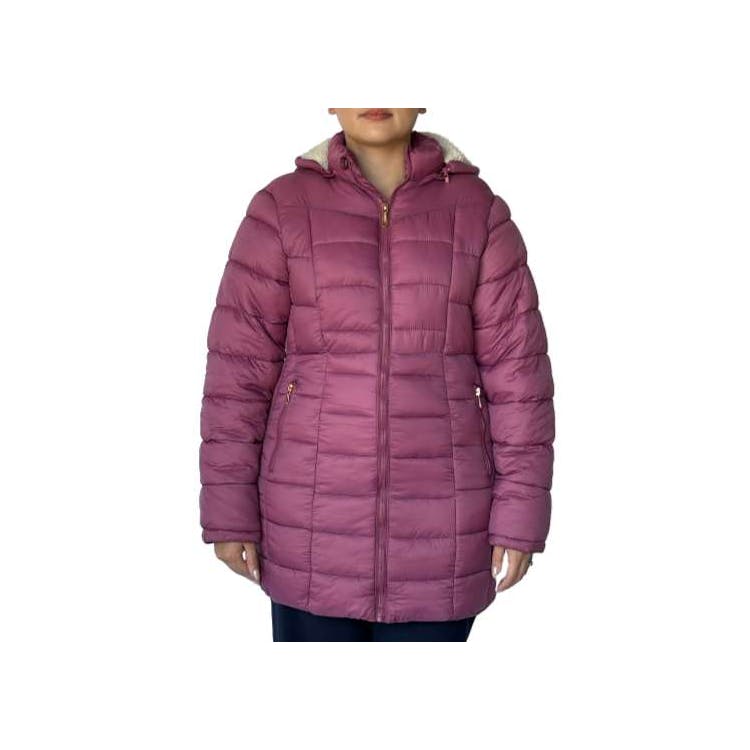 Women's Three-Quarter Quilted Jackets Mauve S-XL 1