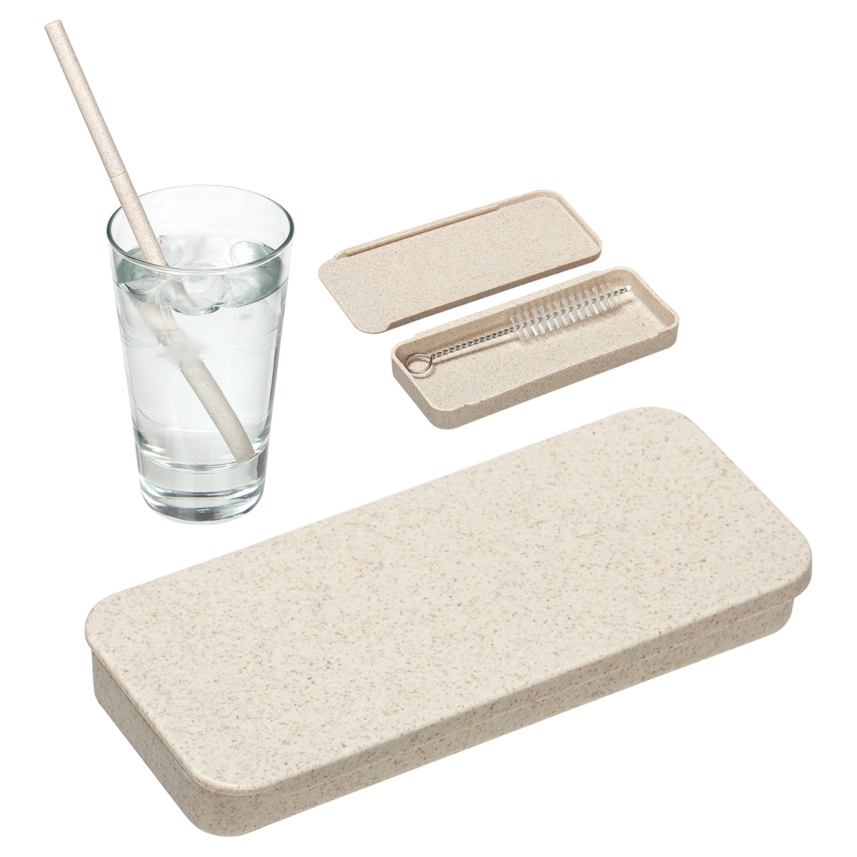 Eco Wheat Straw Kit With Cleaning Brush 6