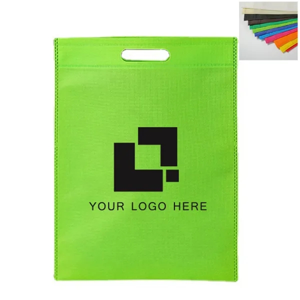Custom Die Cut Handle Non-Woven Tote Bag - 16w x 20h 7