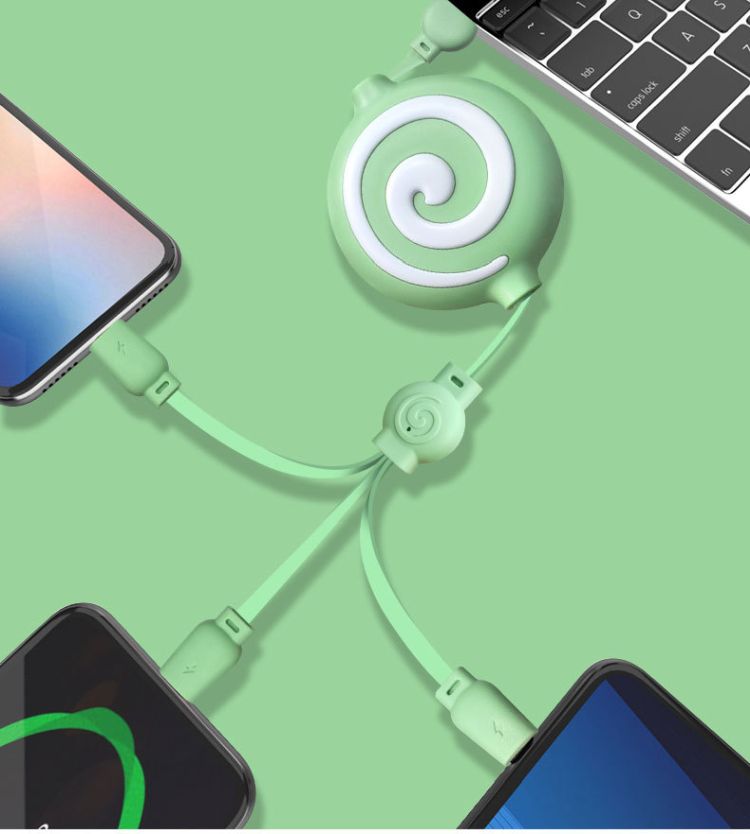 Multi Retractable USB Charger Cable 3 in 1 2