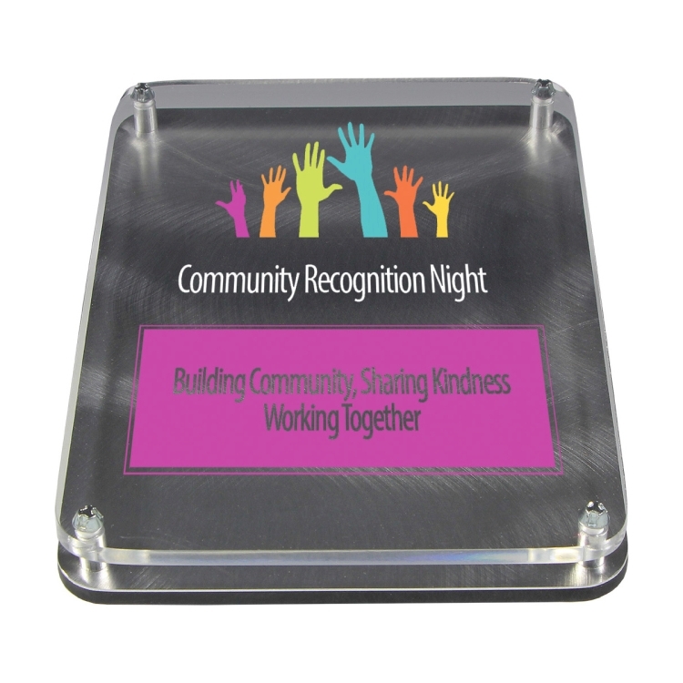 Spirit Floating Awards (5"W x 7"H x 11/18"D) - 4 Color Process 1