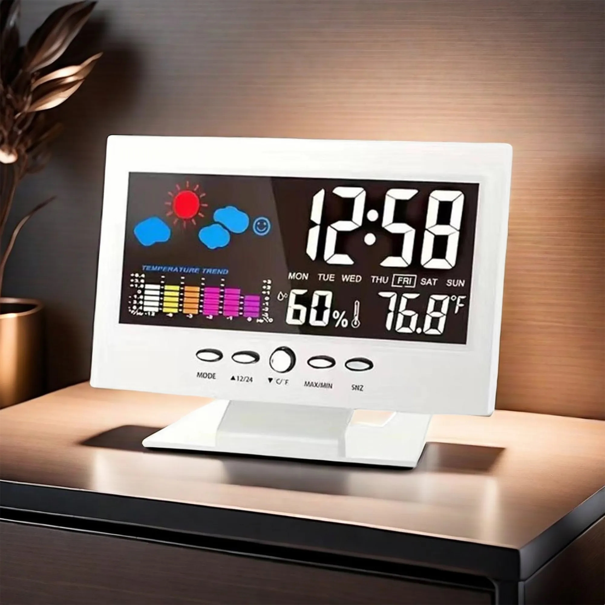 Multi-Function Color Screen Digital Clock 5