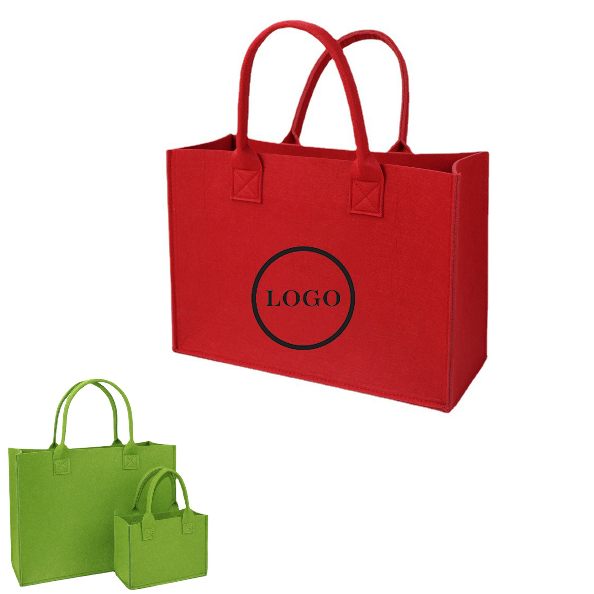 Felt Tote Bag, custom tote bag with logo imprint 1