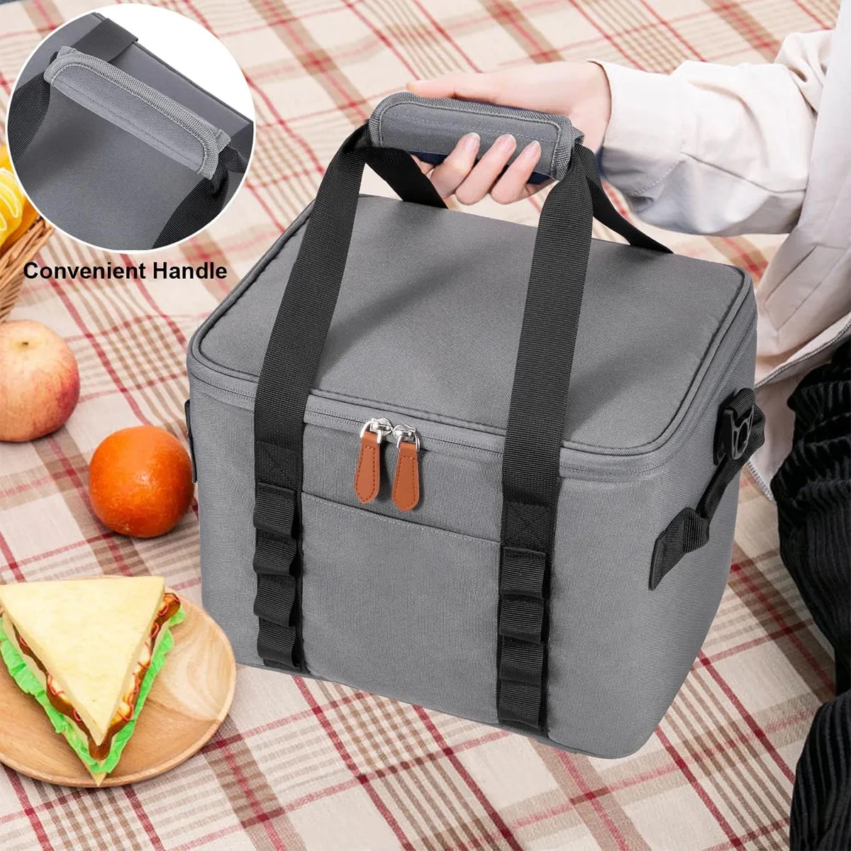 17L Custom 24 Can Insulated Leakproof Soft Sided Cooler 4