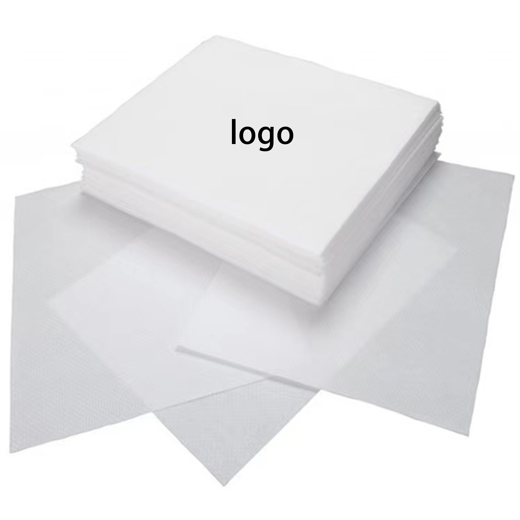 Digital 3 Ply White Beverage Napkin 2