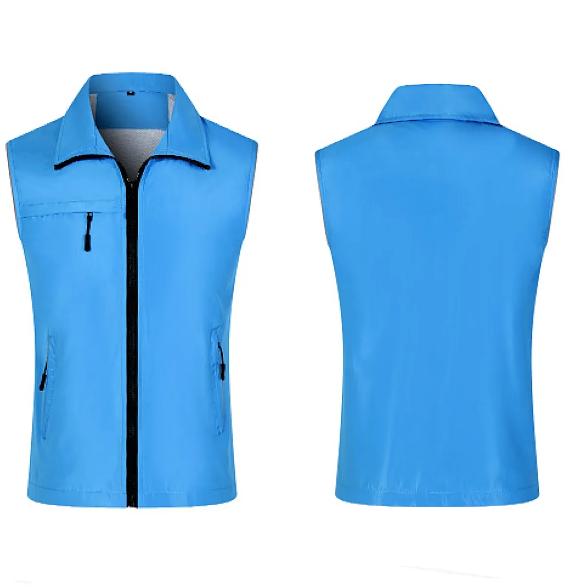 Custom Polyester Work Vest With Mesh Lining 2