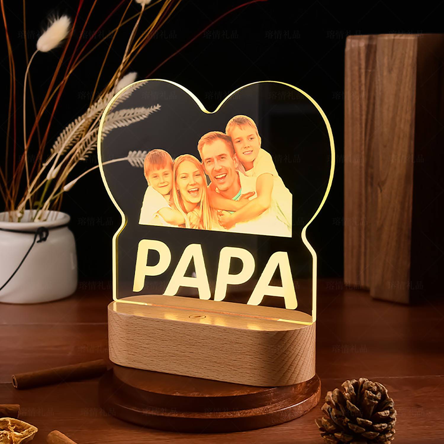 Customized Acrylic LED Night Light Ornament 7