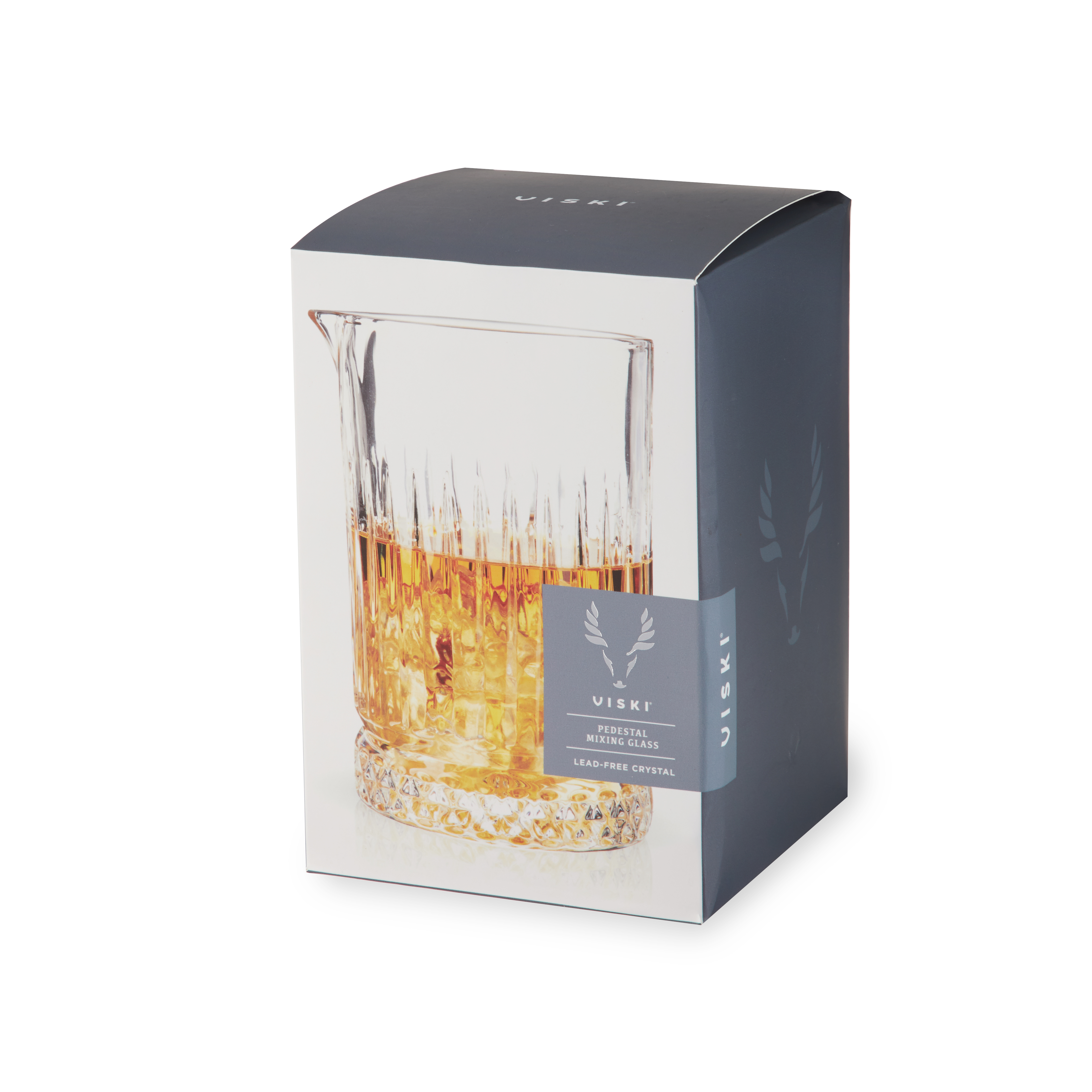 Viski® Pedestal Crystal Mixing Glass 5