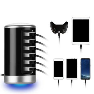 Universal 6 USB Ports Desktop Charging Station Hub 4