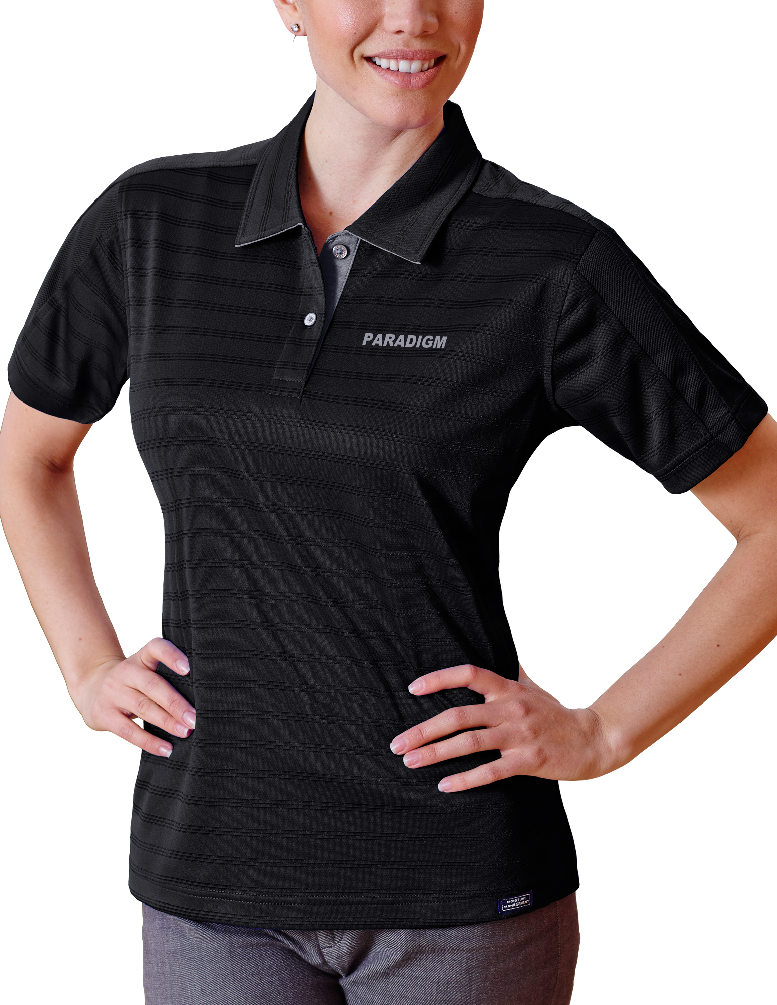 Ladies' Paradigm Engineer Track Knit Polo Shirt 3