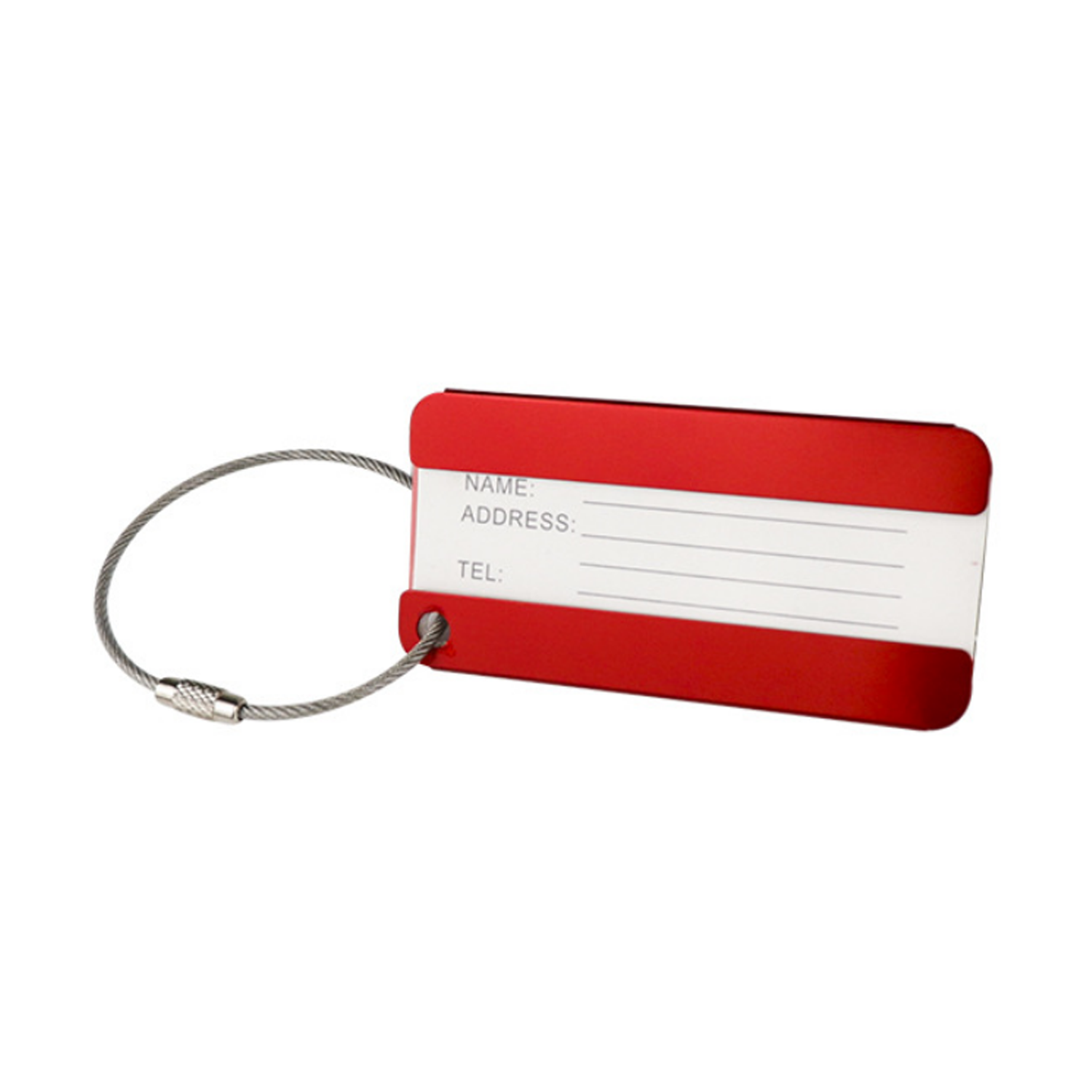 Square Aluminum Alloy Travel Luggage Tag 5
