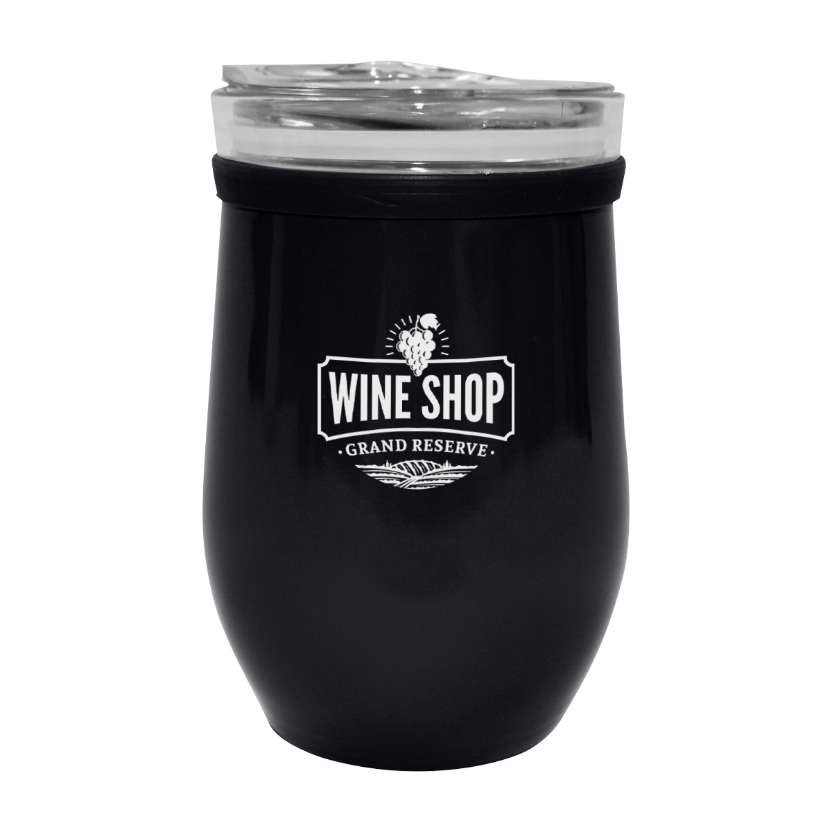 8 Oz. Glass And Stainless Steel Wine Tumbler 11