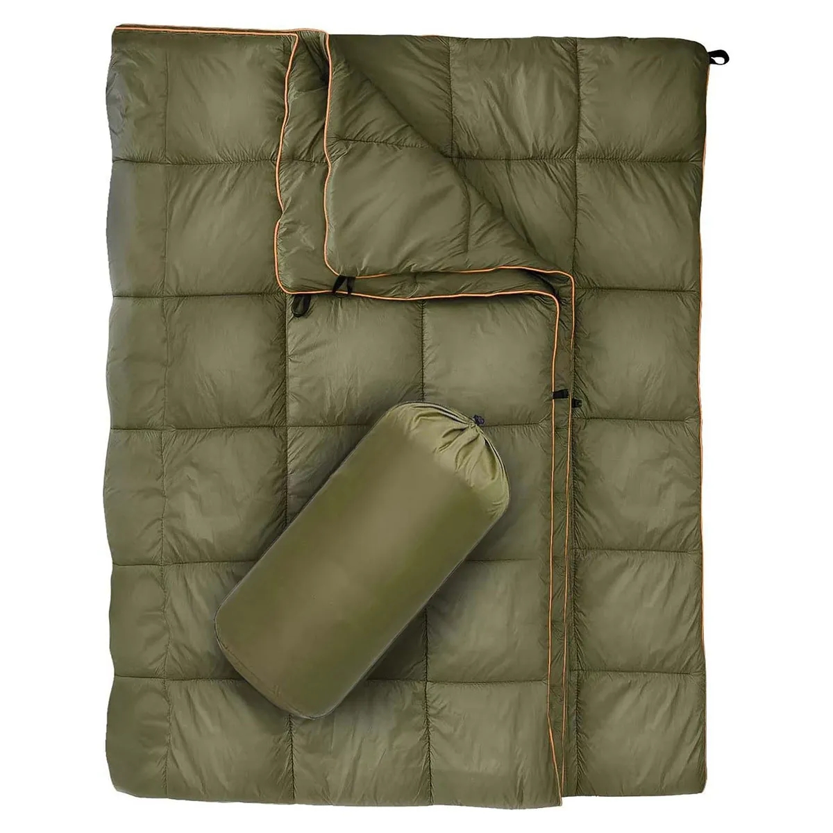 Branded Puffy Waterproof Camping Wearable Packable Blanket 9