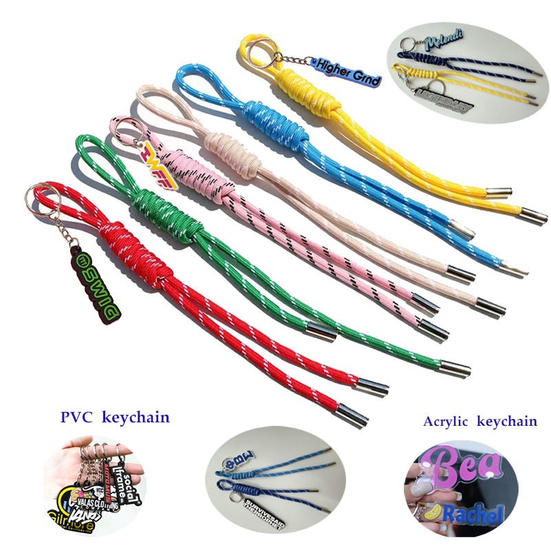 Paracord Key Chain with PVC Key chain 2