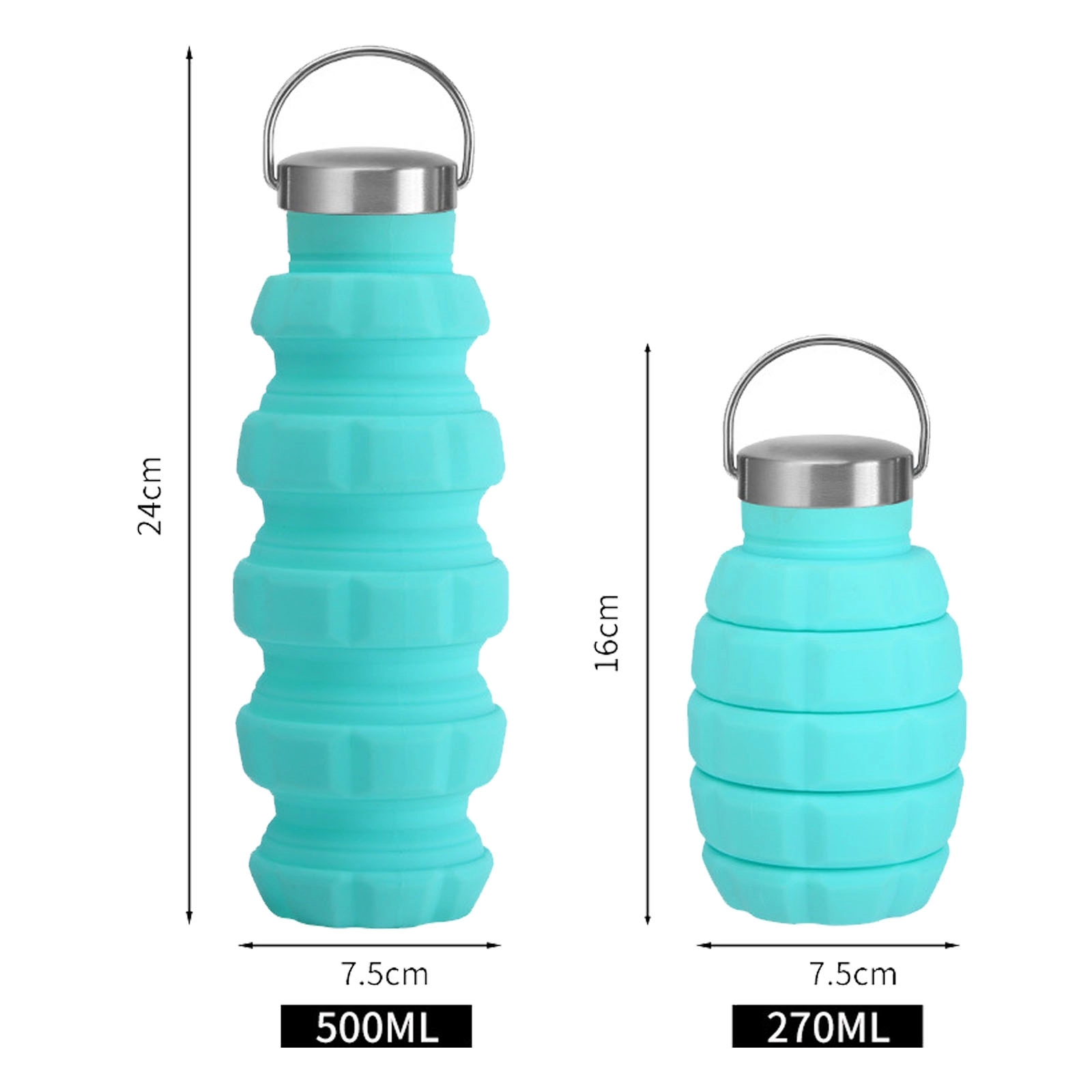 Creative Grenade-Shaped Silicone Water Bottle 8