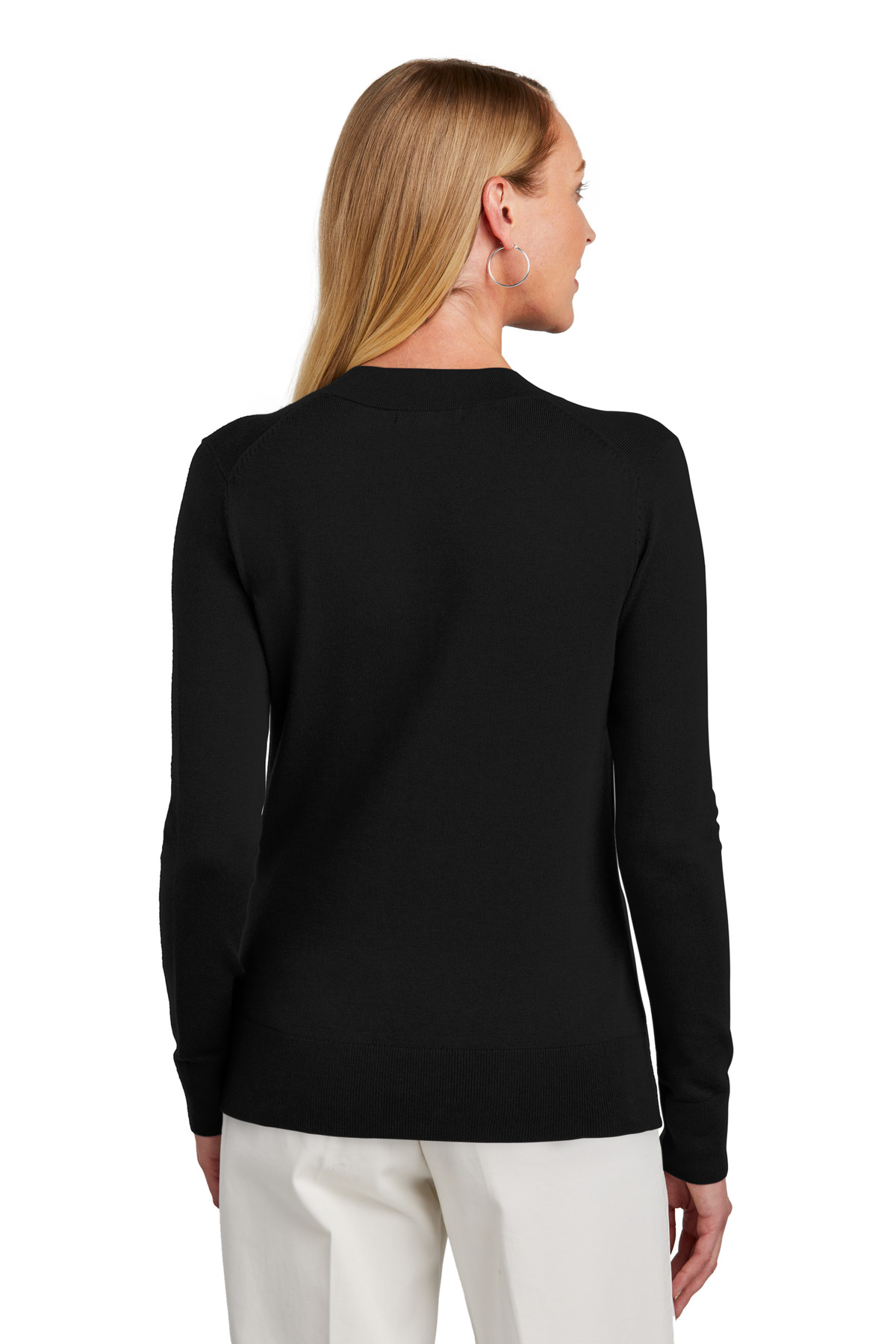Women's Cotton Stretch V-Neck Sweater