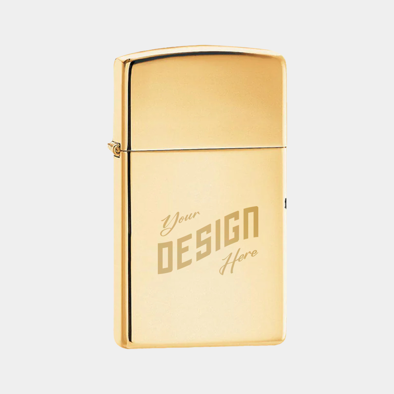 Zippo® USA-Made Slim High Polish Brass Windproof Lighter 2