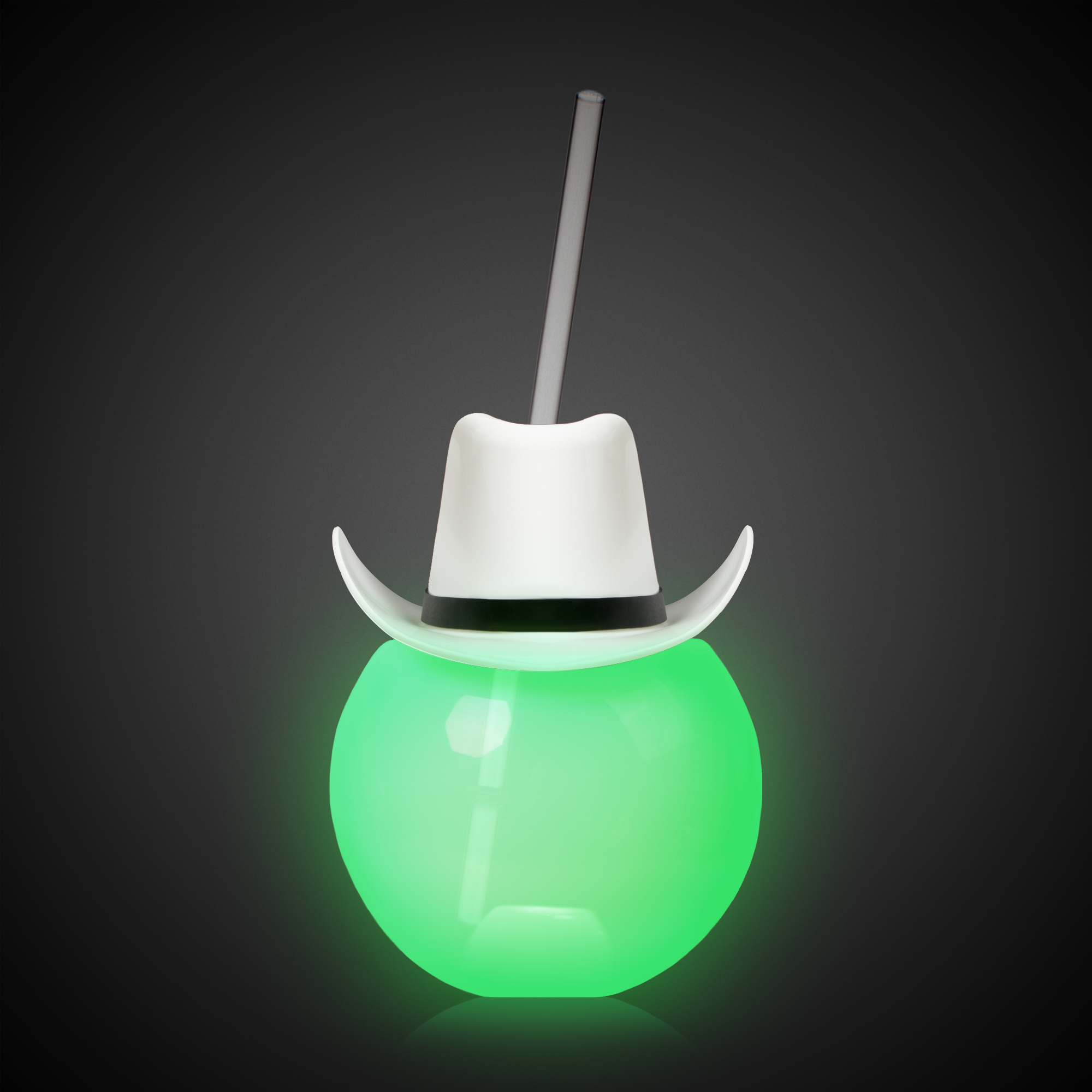 20oz Multicolor LED Ball Tumbler with Straw and White Hat(hat not assembled) 10