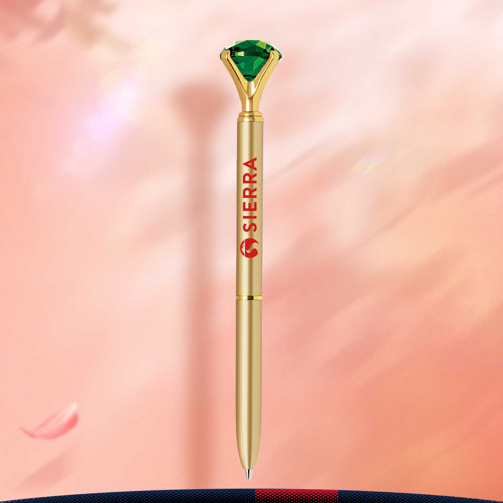 Emerald Crystal Metal Pen 3
