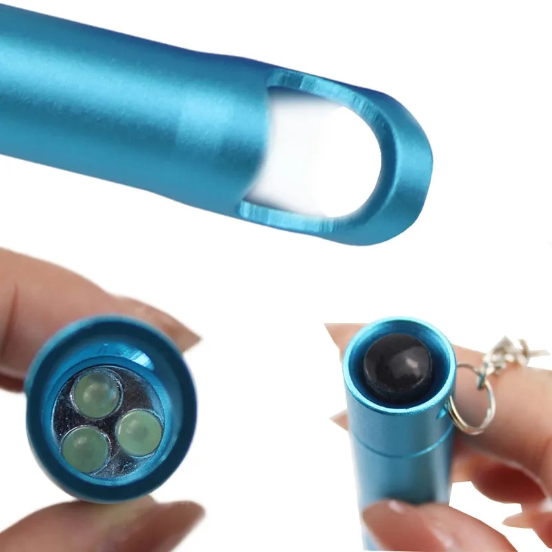 Led Flashlight Bottle Opener Keychain Tool 6