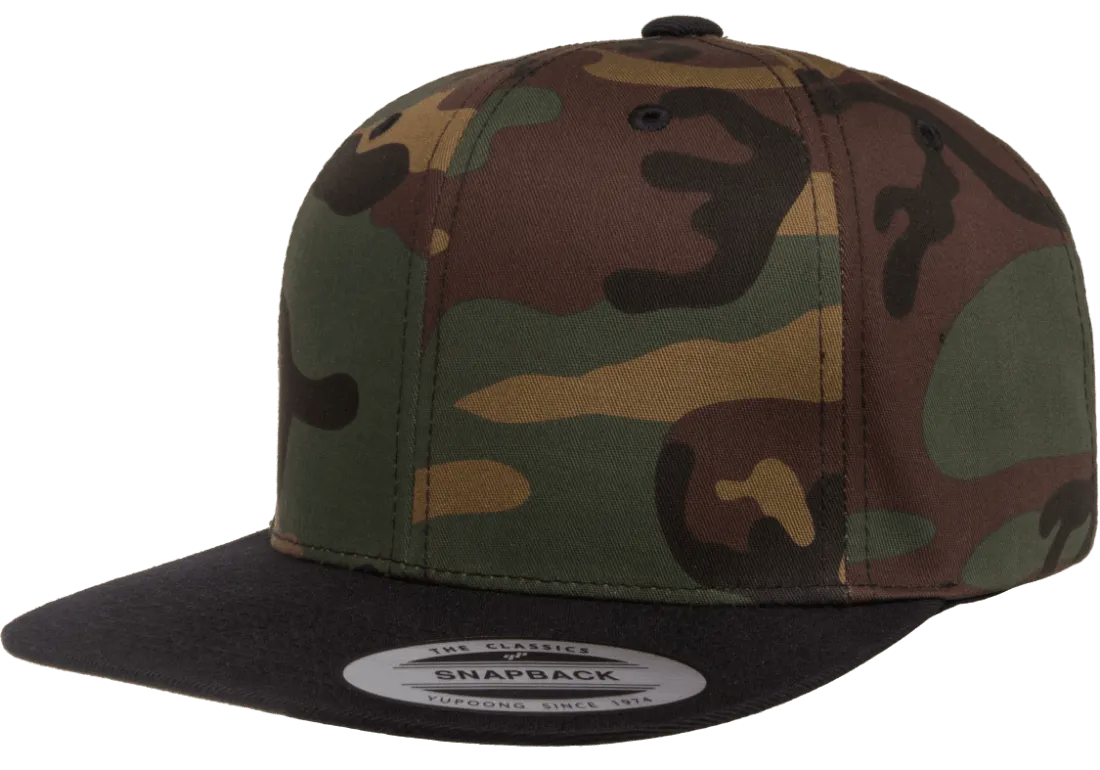 Yupoong 6089TC YP Classics Premium Snapback Two-Tone Camo Hat with Embroidery 2
