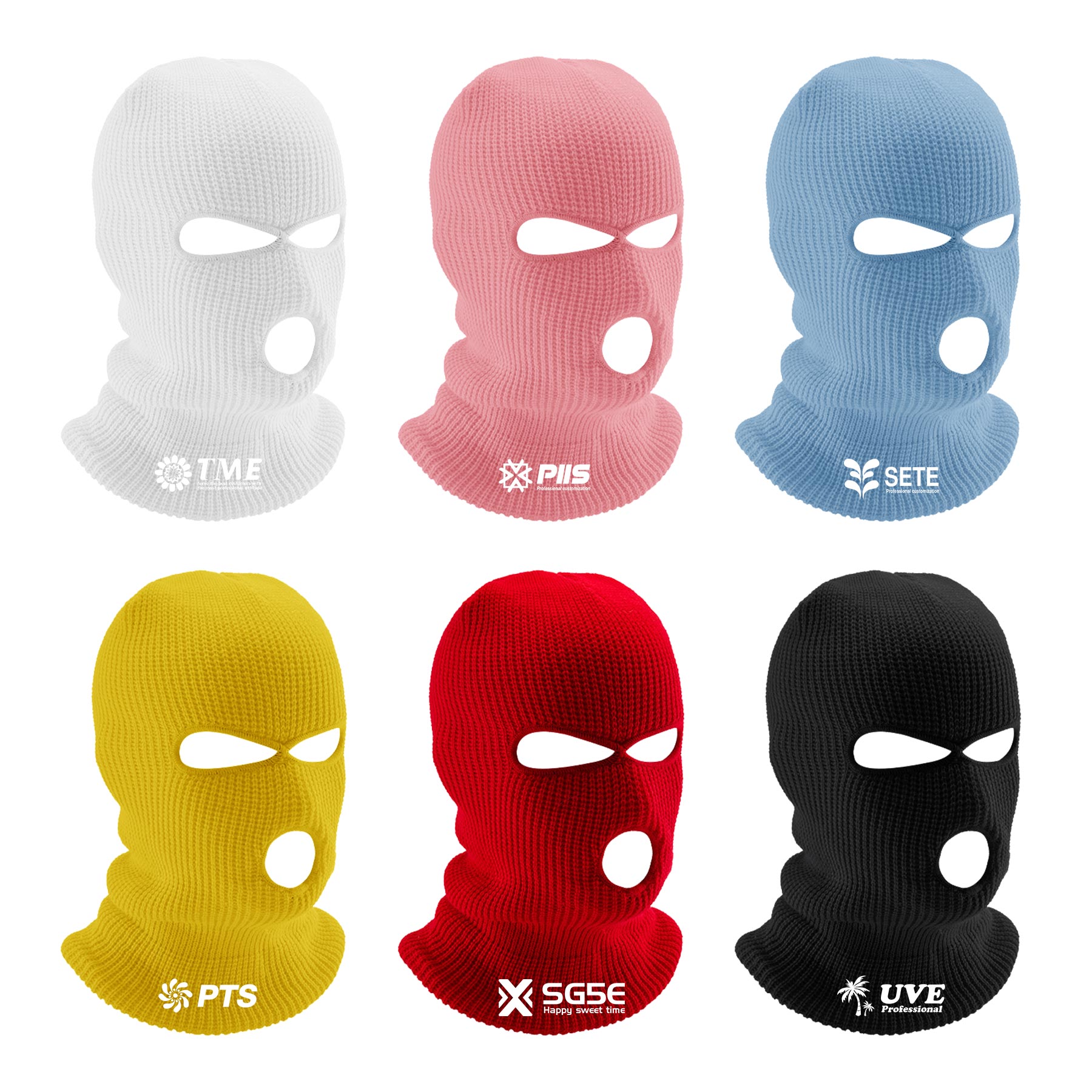 3-Hole Knit Ski Hat 1