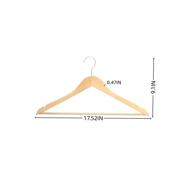 Wooden Clothes Hanger - Natural Finish 3