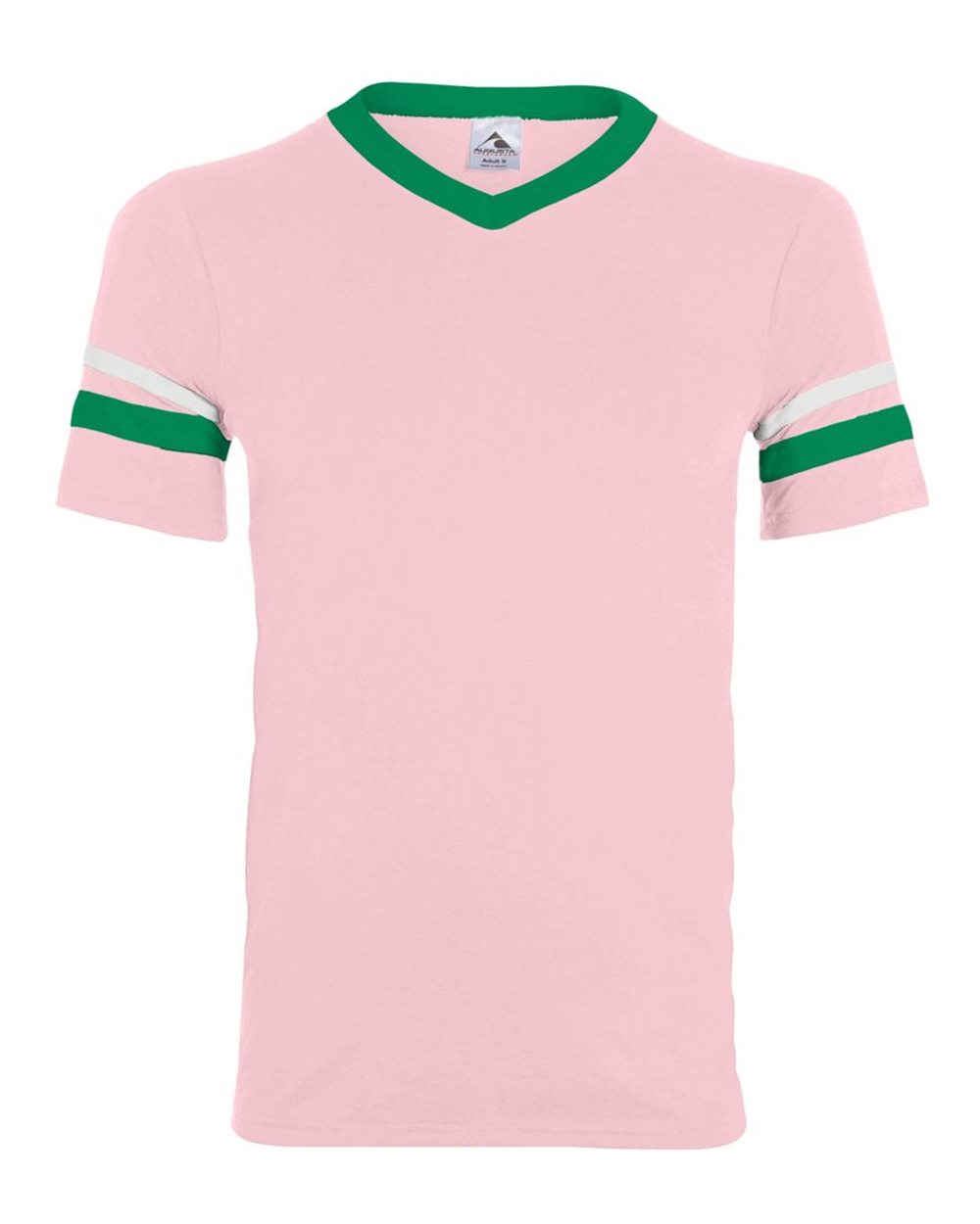 V-Neck Jersey with Striped Sleeves - 360 41
