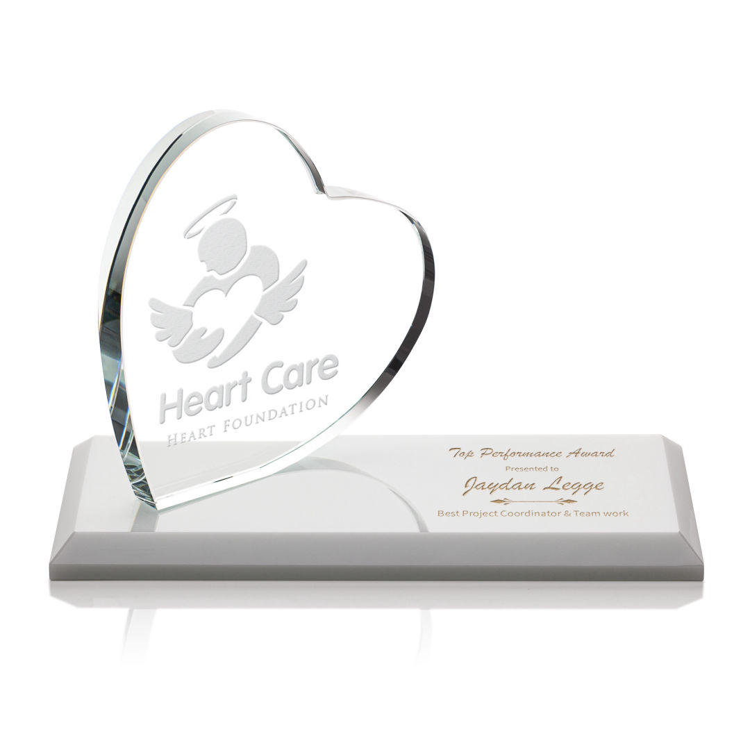 Northam Heart Award - Deep Etch 36