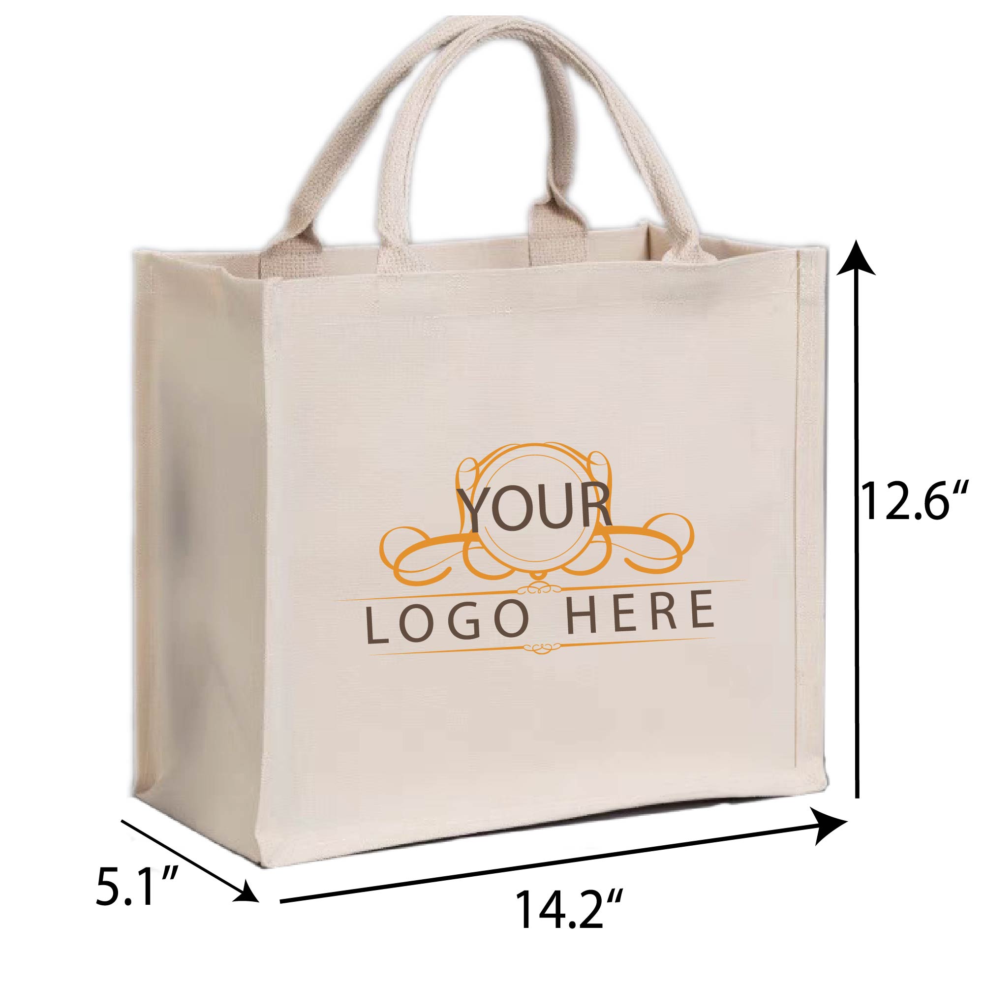 Cotton Hand Tote Bag, custom tote bag with logo imprint 2