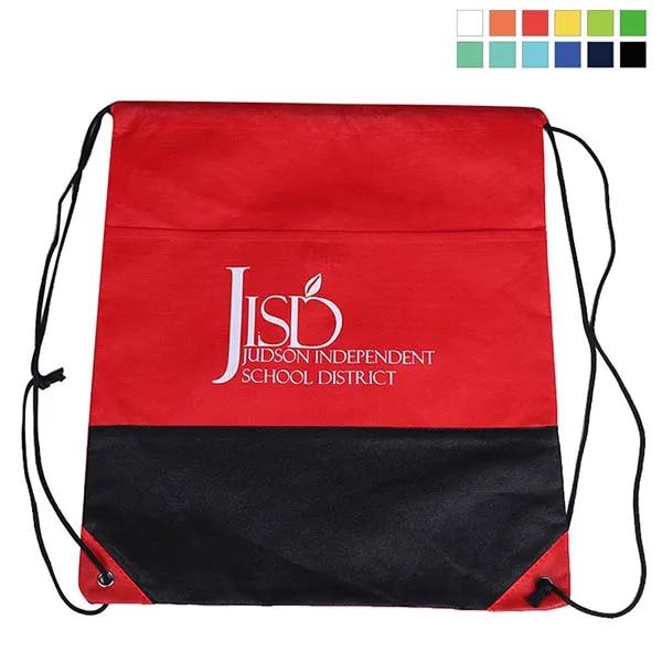 Non-Woven Two-Tone Drawstring Sports Pack 2