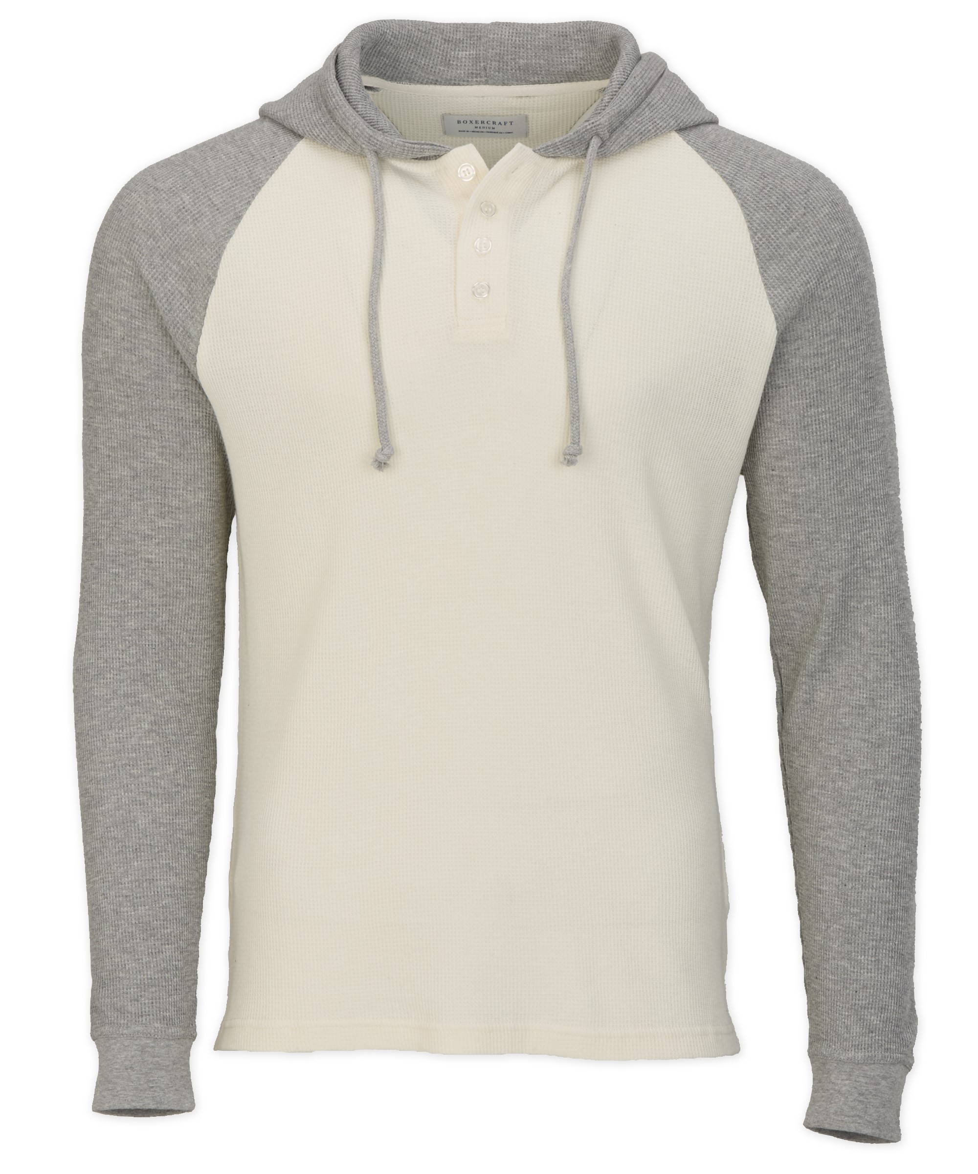 BOXERCRAFT  MEN'S WAFFLE KNIT PULLOVER HOODIE 3