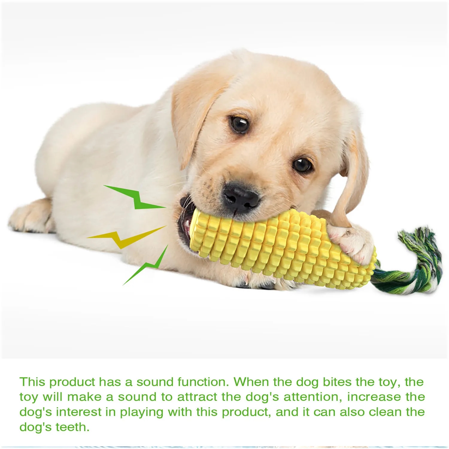 Pet Corn Sound Grinding Stick Dog Toothbrush Toy 8