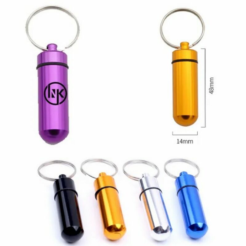 Aluminum Medicine Can With Keychain 1