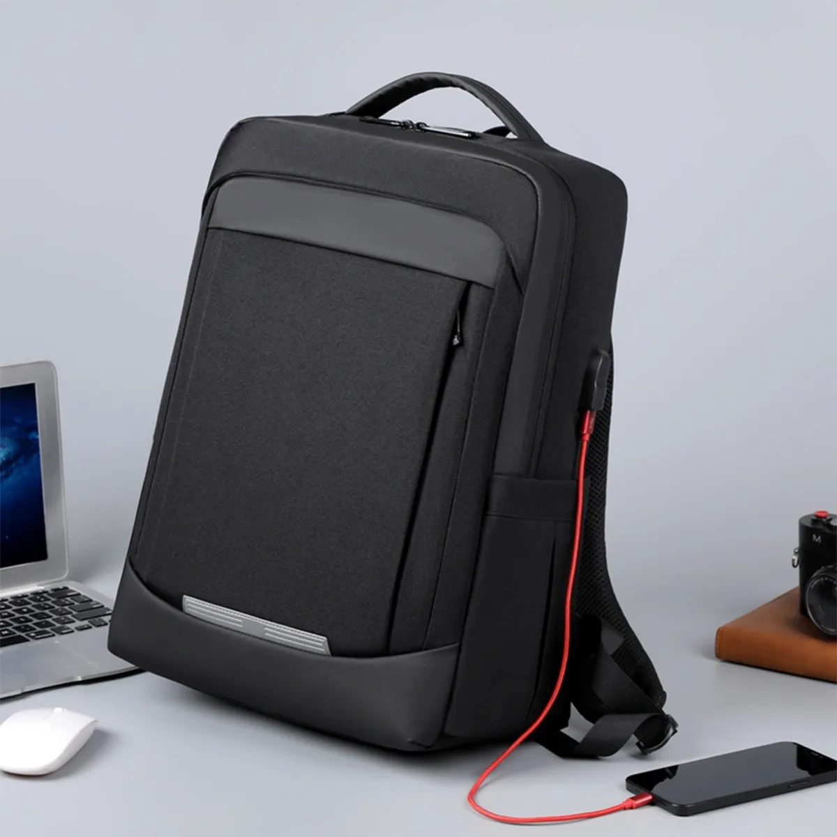 Custom Gift Travel Business Work Bag With USB Charging Port 2