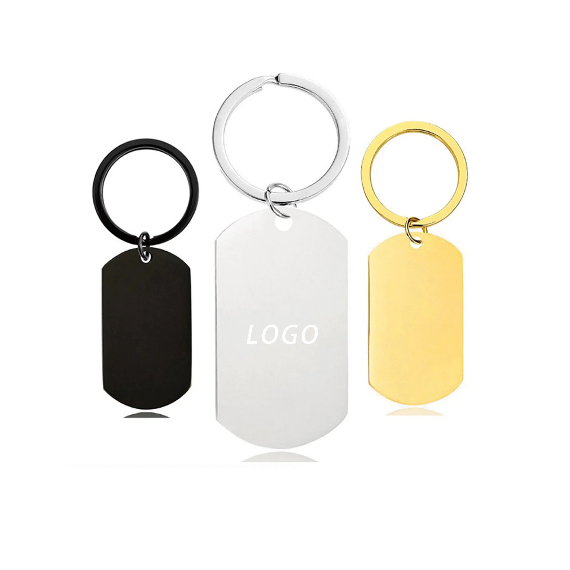Stainless Steel Keychain With Logo For Carrying