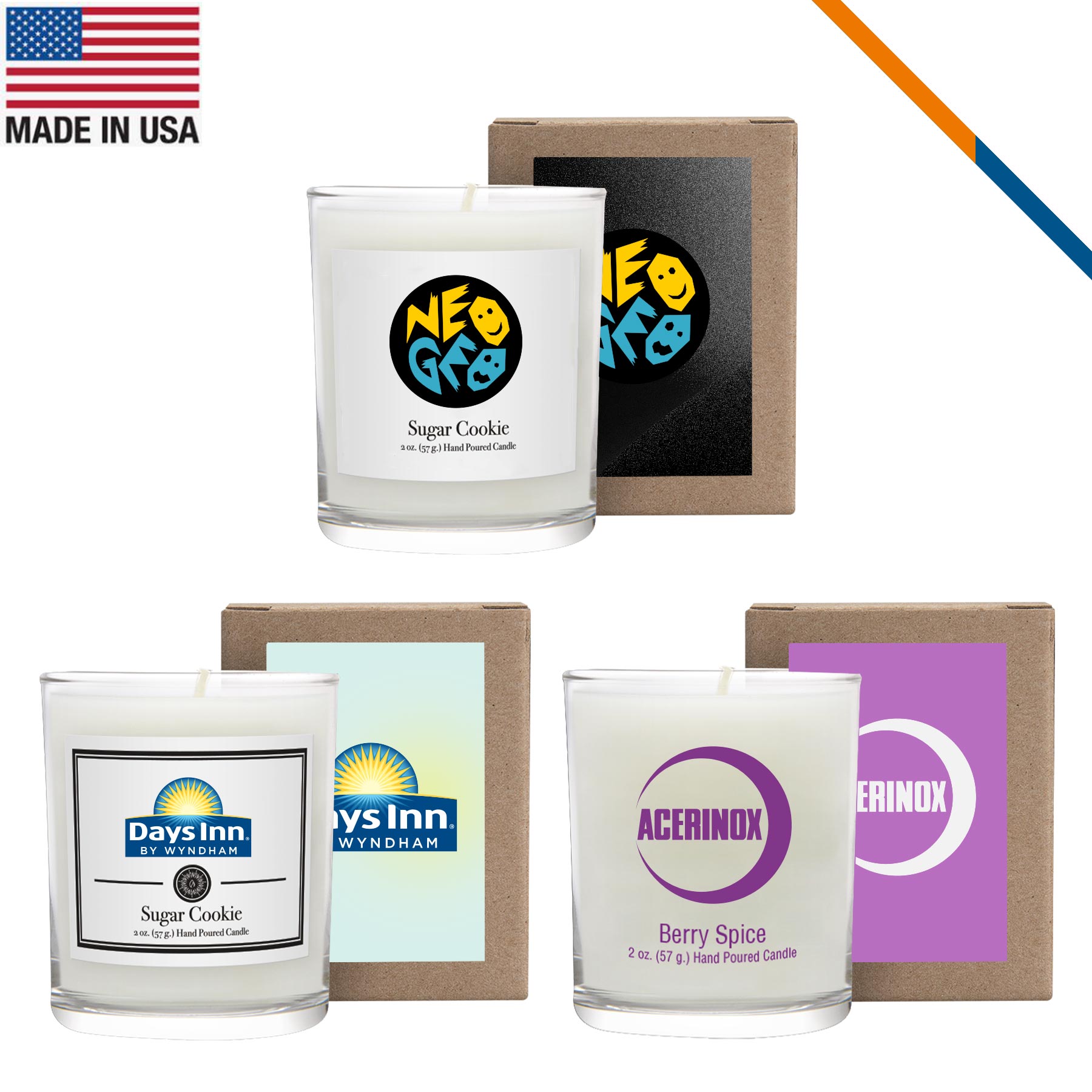 Wix Cardboard Gift Box Scented Votive Candle - 3 OZ. 1
