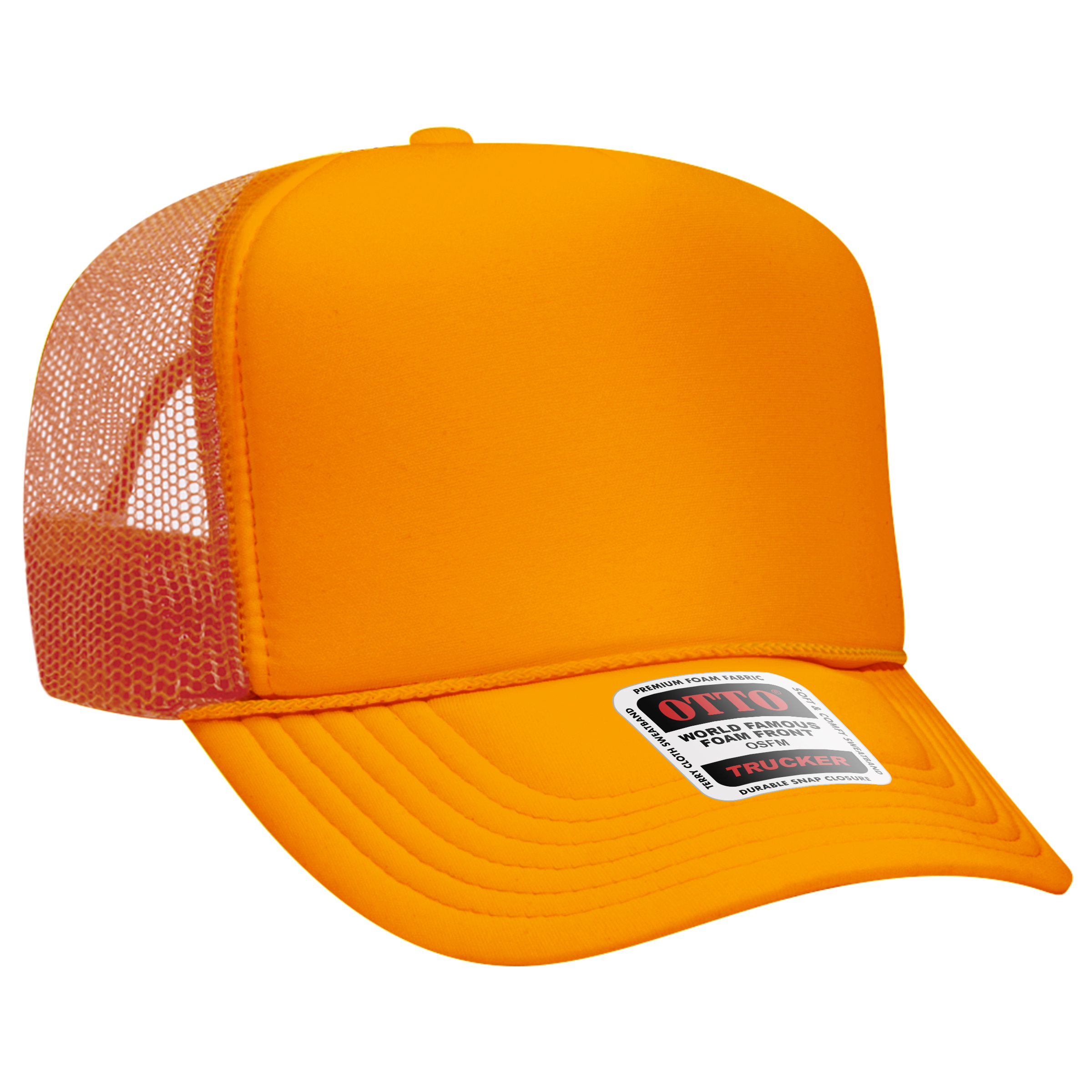OTTO CAP® 5 Panel High Crown Mesh Back Trucker Hat 277