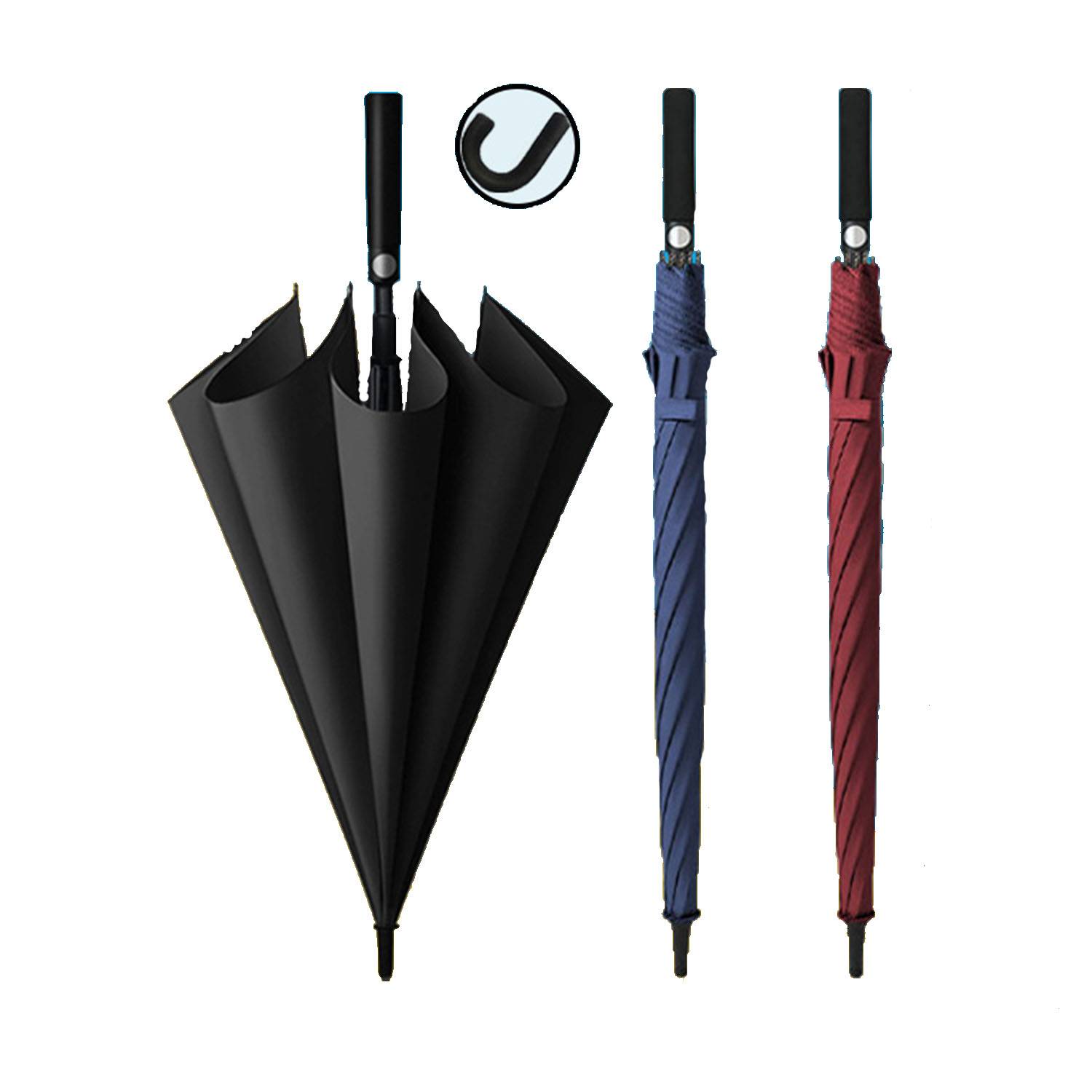 Auto Open 16-Panel Frame Rainbow Umbrella 4