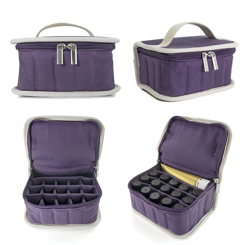 Canvas Essential Oil & Nail Polish Organizer Storage Bag 14