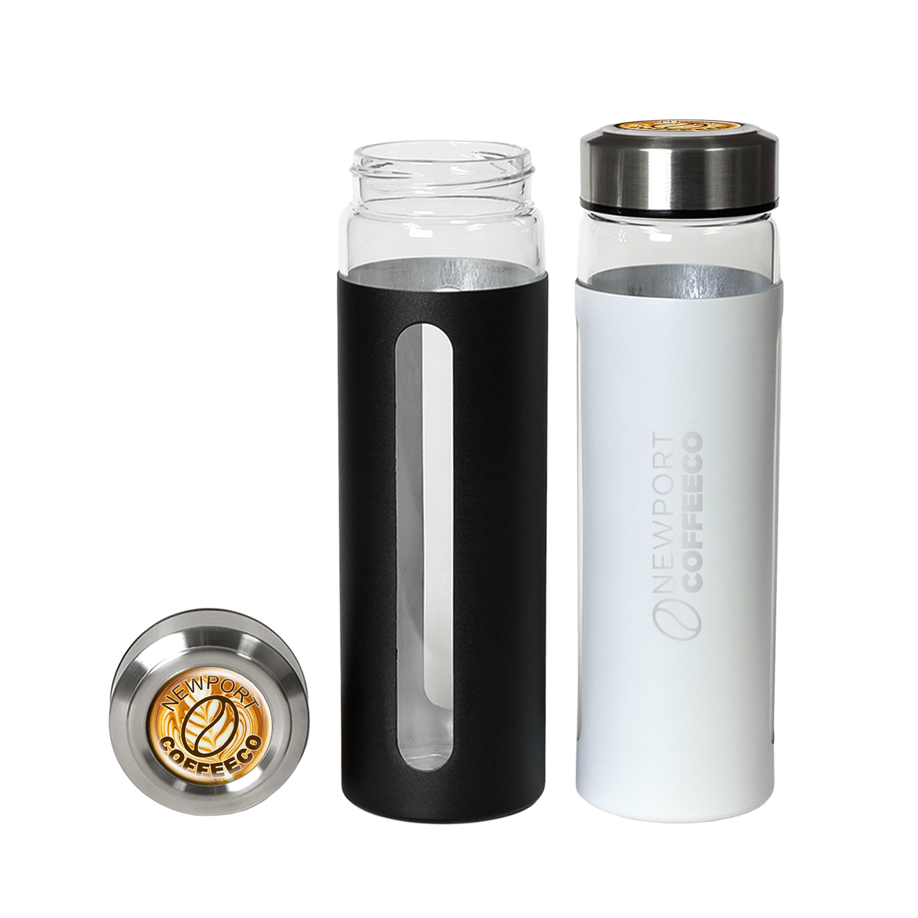Rideau 600 Ml. (20 Fl.Oz.) Glass Bottle With Aluminum Sleeve 12