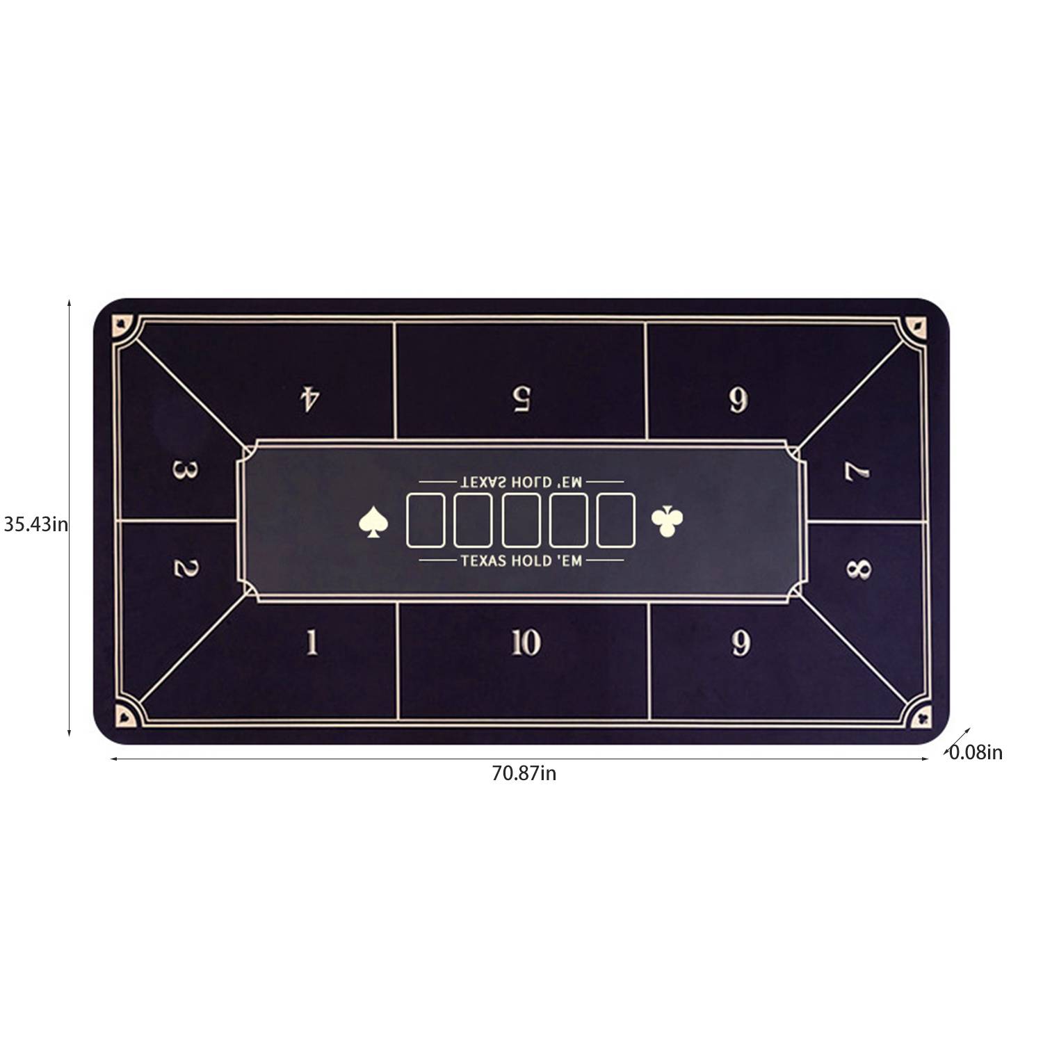 Polyester Texas Poker Mat 5