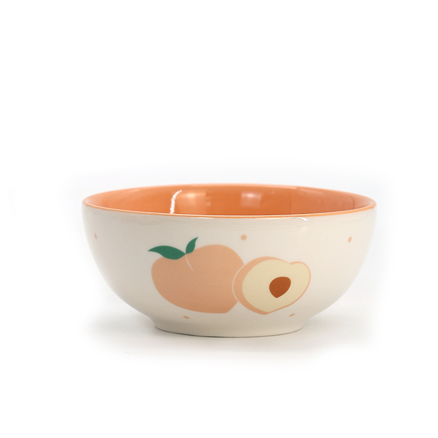 Ceramic Tableware Dinnerware Spring Summer Peach Bowl 7