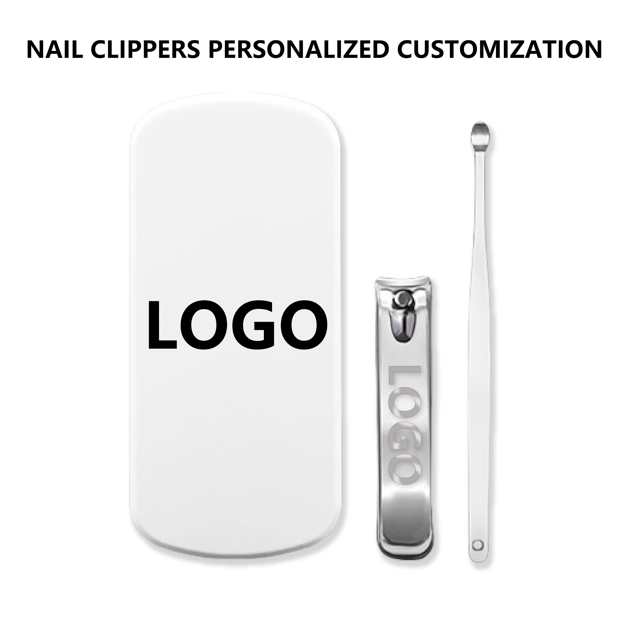 Portable Stainless Steel Nail Clippers Set 2
